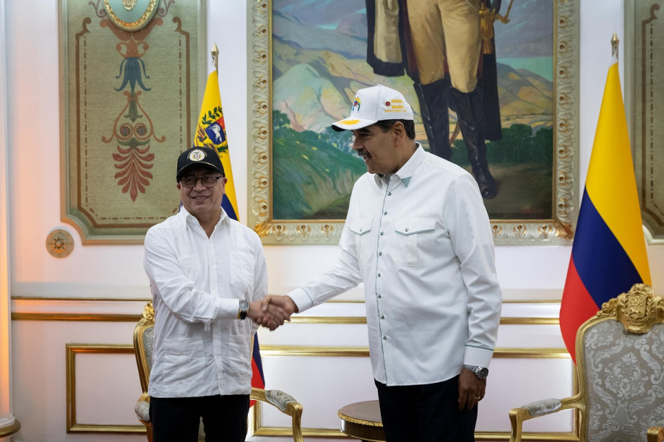 FOTO | EFE | LA PATRIA Gustavo Petro se reunió en el Palacio de Miraflores con Nicolás Maduro. FOTO | EFE | LA PATRIA Gustavo Petro se reunió en el Palacio de Miraflores con Nicolás Maduro.