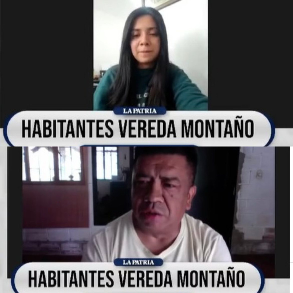Raúl Silva y Luisa Fernanda Silva, habitantes de la vereda Montaño de Villamaría (Caldas). Raúl Silva y Luisa Fernanda Silva, habitantes de la vereda Montaño de Villamaría (Caldas).