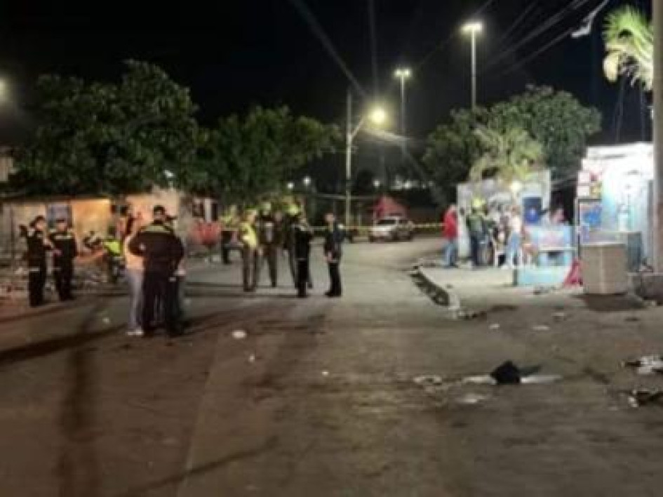 Sitio donde ocurrió el ataque en Barranquilla. Sitio donde ocurrió el ataque en Barranquilla.