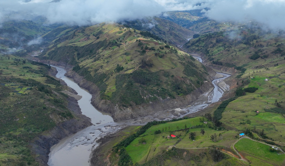 Embalse Mazar, este miércoles en la provincia del Azuay (Ecuador). Embalse Mazar, este miércoles en la provincia del Azuay (Ecuador).
