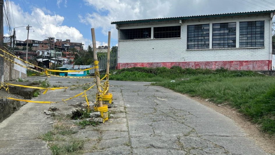 Así están actualmente los trabajos. Foto Albeiro Rudas /Q'HUBO Así están actualmente los trabajos. Foto Albeiro Rudas /Q'HUBO