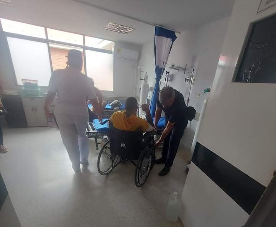 Minero lesionado en Marmato Minero lesionado en Marmato