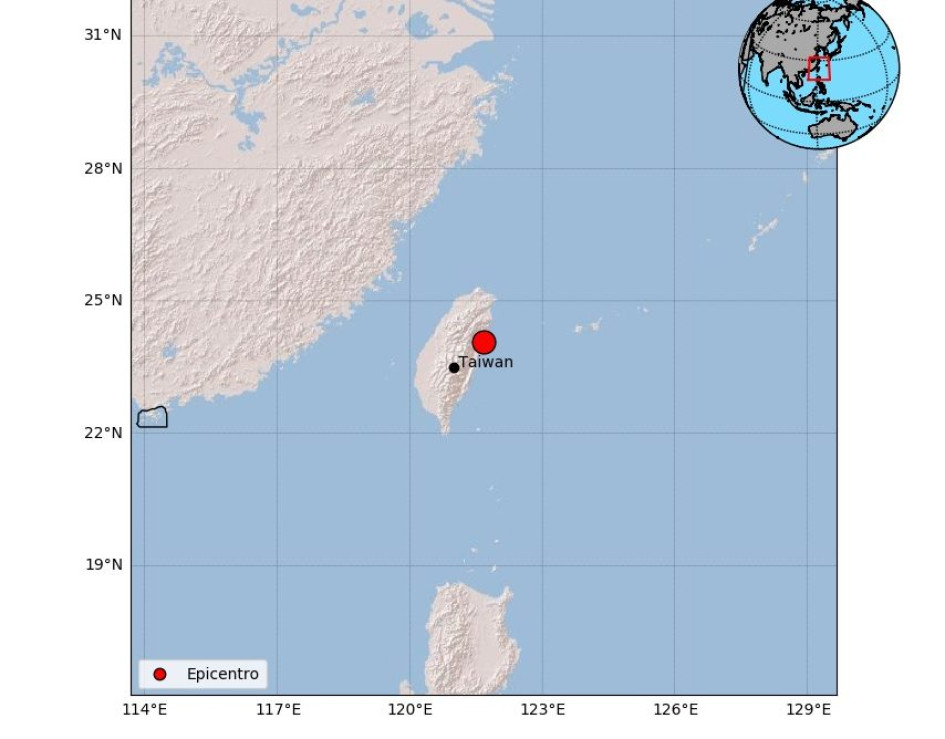 Un terremoto de 7,3 grados de magnitud sacudió este miércoles la isla de Taiwán Un terremoto de 7,3 grados de magnitud sacudió este miércoles la isla de Taiwán