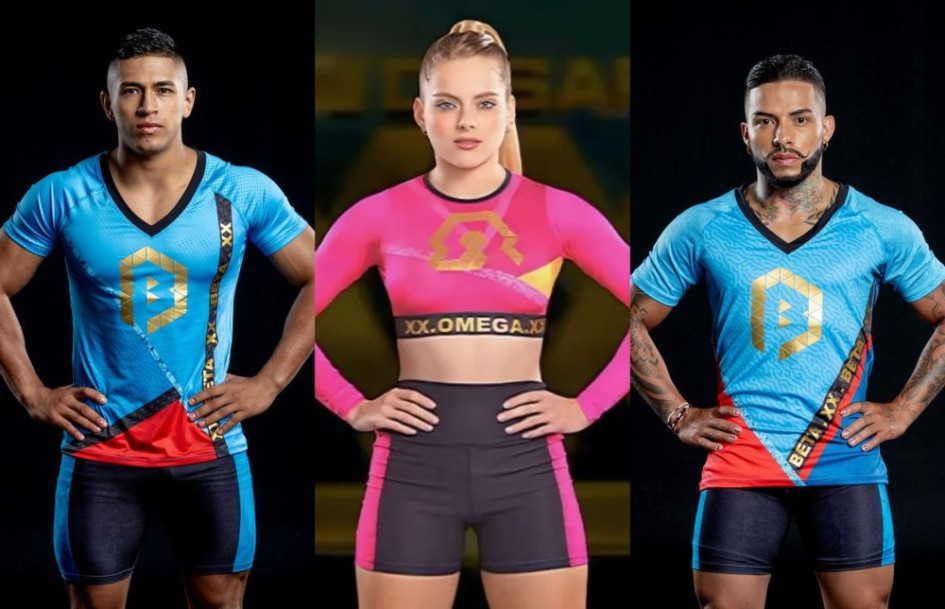 Caldenses en el Desafío 2024: Juliana Gaspar pertenece al equipo Omega y Marlon Duque (i) y Juan Villada (d) al Beta. Caldenses en el Desafío 2024