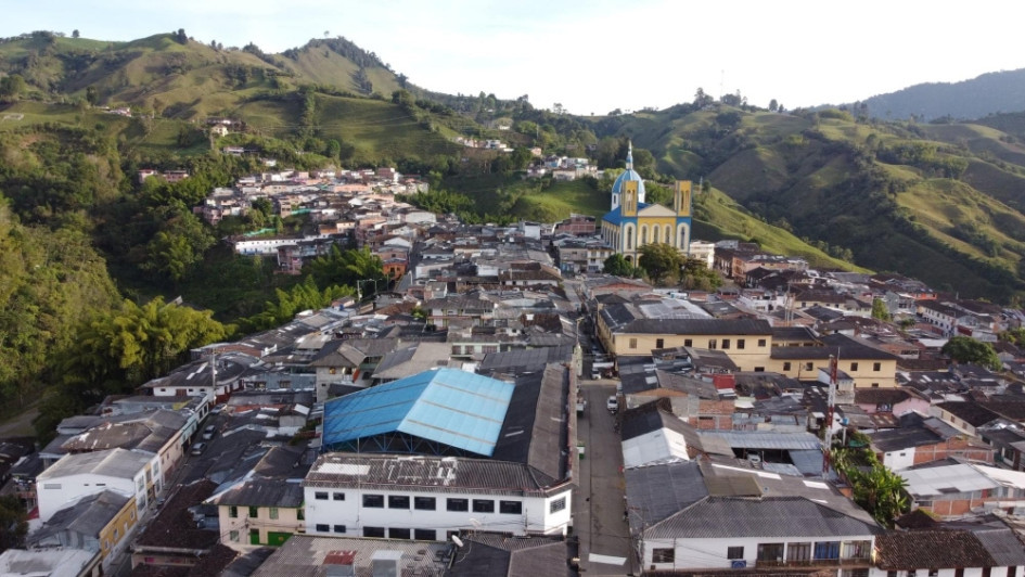 Panorámica de Aranzazu, Caldas. Panorámica de Aranzazu, Caldas.