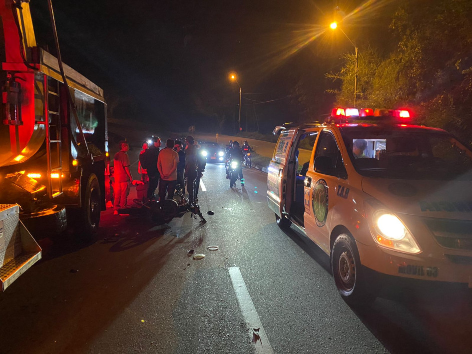 El accidente ocurrió en el barrio Panamericana, sobre la vía del mismo nombre, en Manizales. El accidente ocurrió en el barrio Panamericana, sobre la vía del mismo nombre, en Manizales.