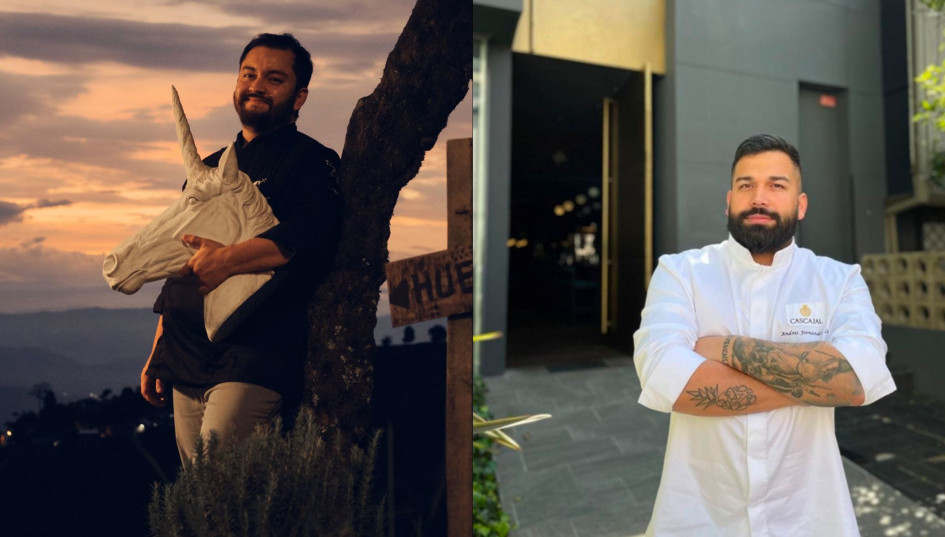 Jorge Jiménez, chef de La Beautiful Cocina Inusual de Manizales. Andrés Fernández, chef del restaurante Cascajal de Bogotá. Jorge Jiménez, chef de La Beautiful Cocina Inusual de Manizales. Andrés Fernández, chef del restaurante Cascajal de Bogotá.