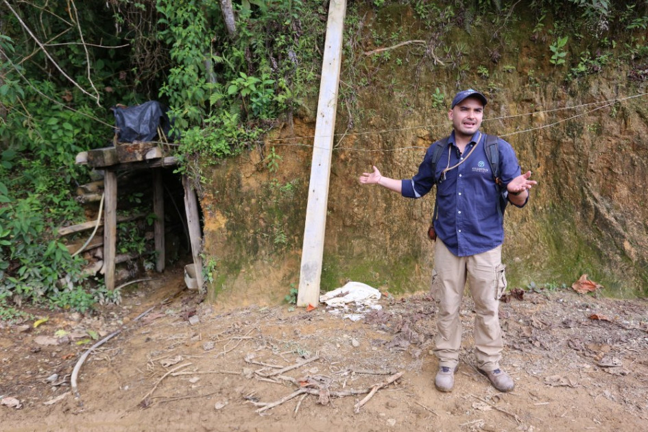 "Esta zona es un paraíso de la exploración", asevera Óscar Pinilla Reyes, jefe de data, modelamiento y planeación de Collective Mining, debido a las condiciones geográficas y las condiciones de seguridad. "Esta zona es un paraíso de la exploración", asevera Óscar Pinilla Reyes, jefe de data, modelamiento y planeación de Collective Mining, debido a las condiciones geográficas y las condiciones de seguridad.