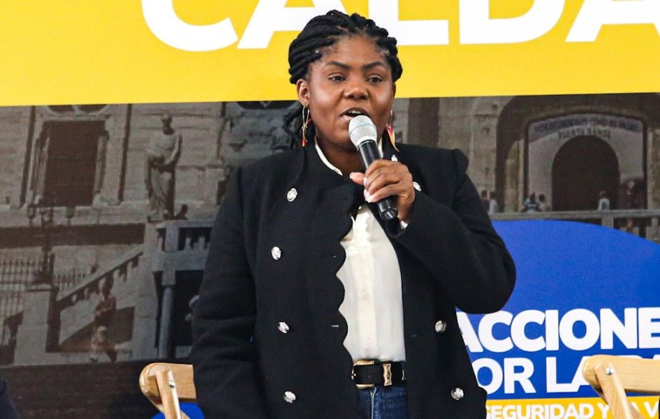Francia Márquez, vicepresidenta de la República y ministra de la Igualdad, durante su intervención en Manizales. Francia Márquez, vicepresidenta de la República y ministra de la Igualdad, durante su intervención en Manizales.