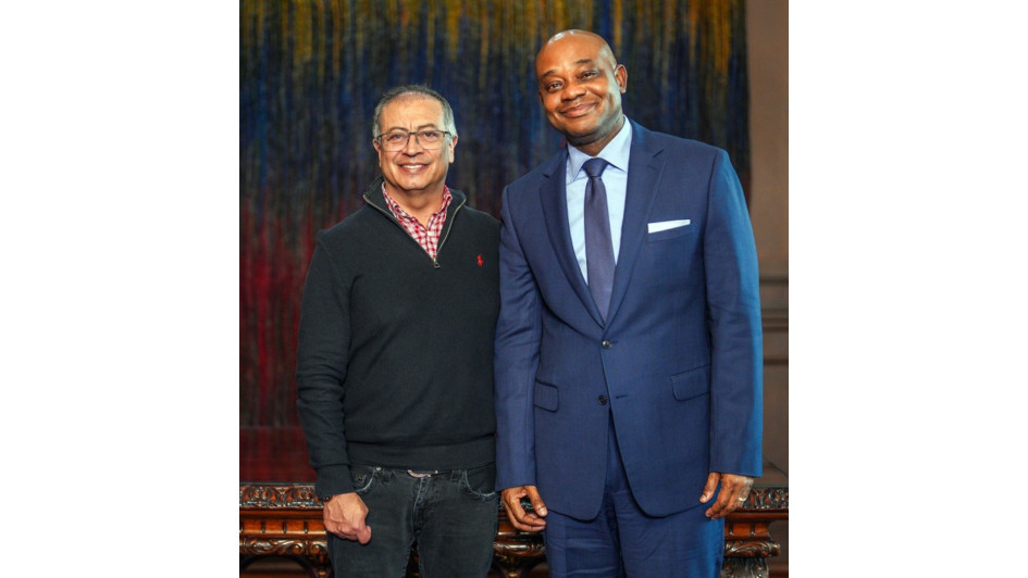 Gustavo Petro (izquierda), presidente de Colombia, y Luis Gilberto Murillo, nuevo canciller en propiedad. Gustavo Petro (izquierda), presidente de Colombia, y Luis Gilberto Murillo, nuevo canciller en propiedad.
