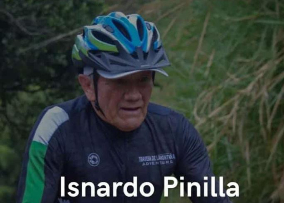 Isnardo Pinilla, ciclista fallecido en la vía Panamericana. Isnardo Pinilla, ciclista fallecido en la vía Panamericana.