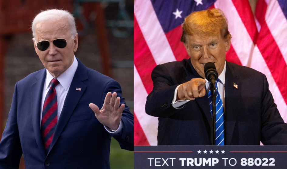 Joe Biden (izquierda), presidente de Estados Unidos, y Donald Trump, exmandatario, ambos candidatos ocupar la Casa Blanca por los próximos cuatro años. Joe Biden (izquierda), presidente de Estados Unidos, y Donald Trump, exmandatario, ambos candidatos ocupar la Casa Blanca por los próximos cuatro años.