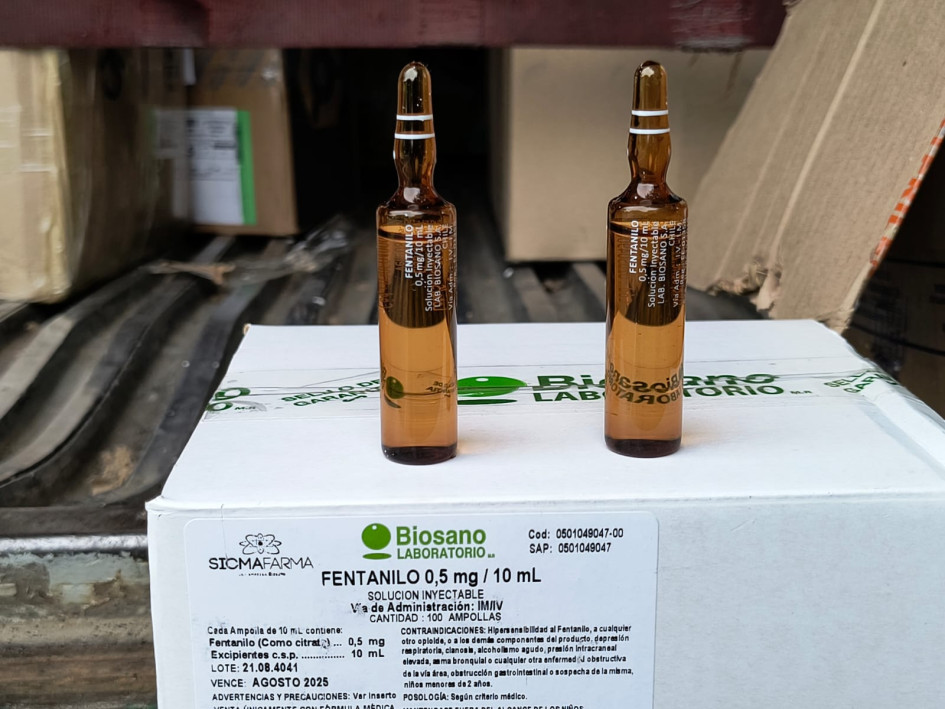 Ampolletas de fentanilo incuatadas en Caldas Ampolletas de fentanilo incuatadas en Caldas