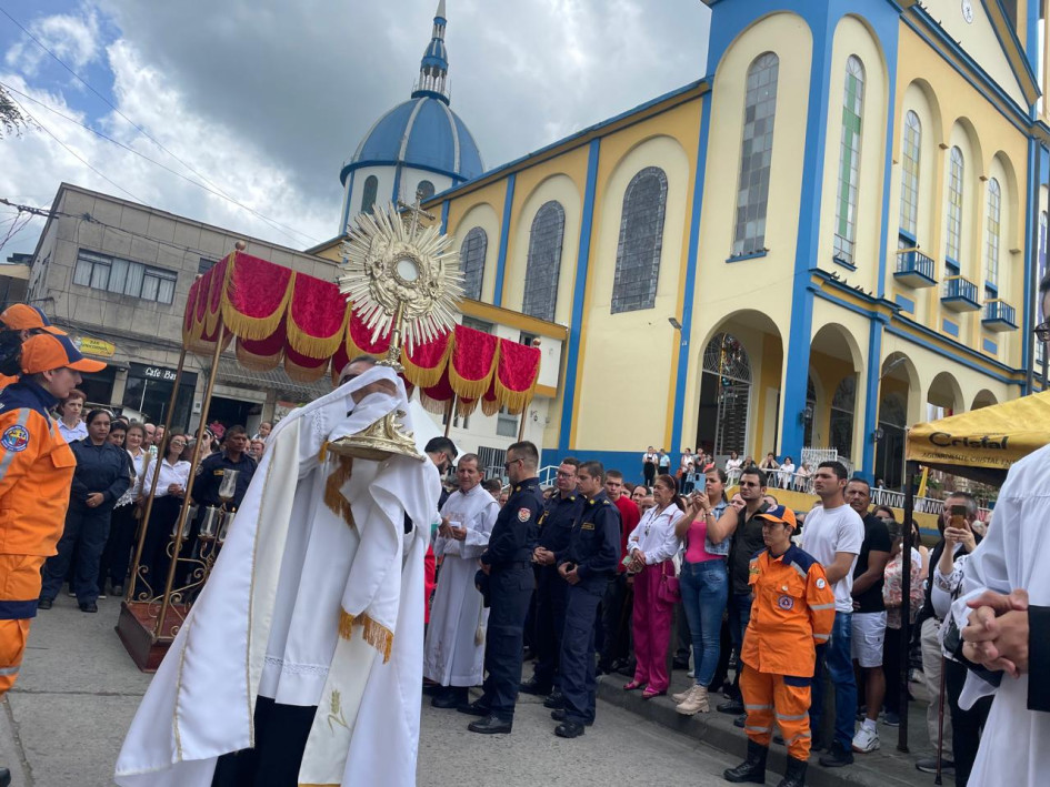 Procesión del Corpus Christi en Aranzazu.