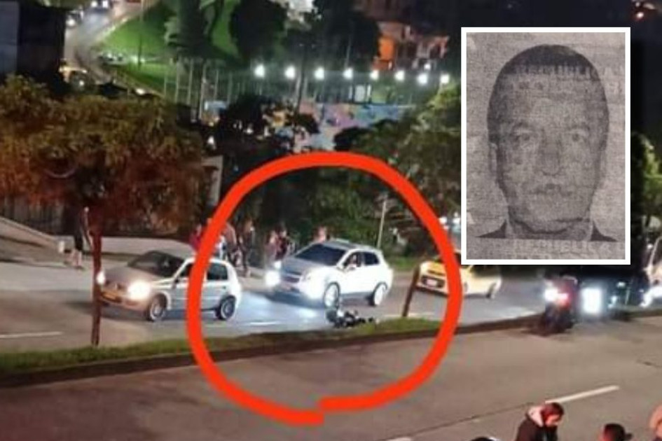 La moto quedó en el otro carril tras atropellar a Miguel Abraham Cárdenas Ceballos. La moto quedó en el otro carril tras atropellar a Miguel Abraham Cárdenas Ceballos.