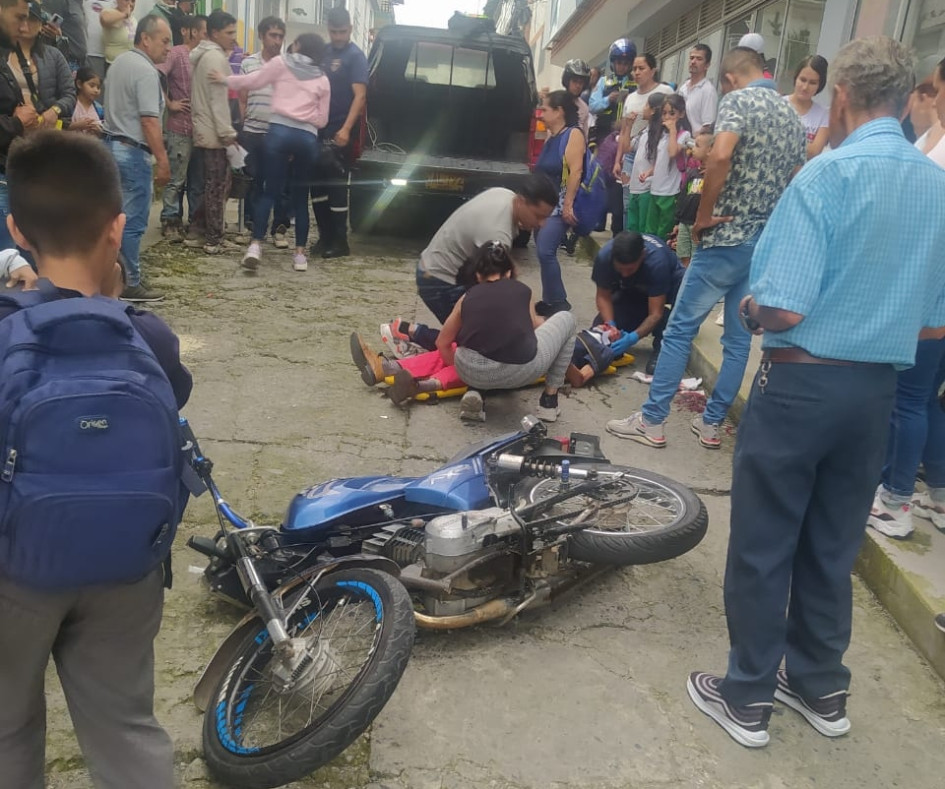 Este es el accidente de tránsito en el que atropellaron a un adulto mayor en Neira (Caldas). Este es el accidente de tránsito en el que atropellaron a un adulto mayor en Neira (Caldas).