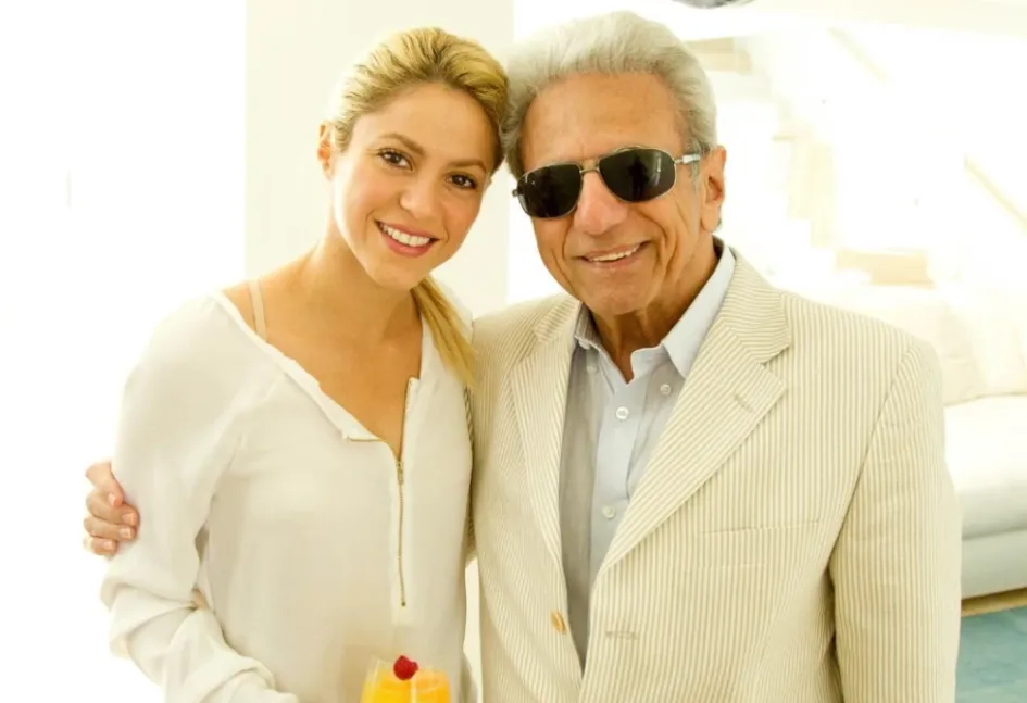 Shakira y su padre, William Mebarak Chadid. Shakira y su padre, William Mebarak Chadid.