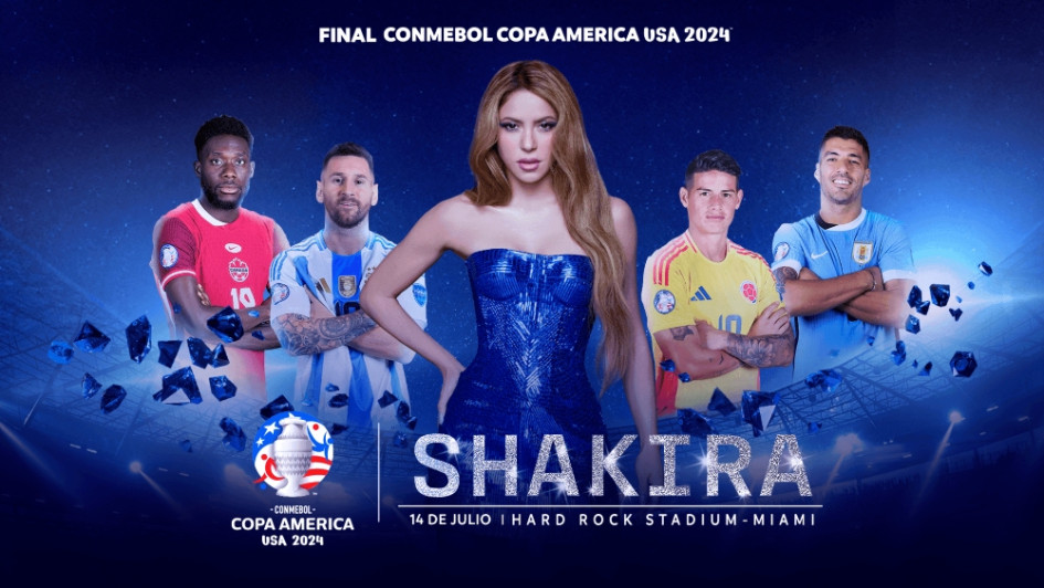 Esta es la imagen con la que Conmebol anunció que la cantante barranquillera Shakira se presentará en la final de la Copa América. Esta es la imagen con la que Conmebol anunció que la cantante barranquillera Shakira se presentará en la final de la Copa América.