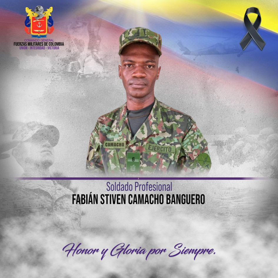 Él es el soldado asesinado en La Guajira. Él es el soldado asesinado en La Guajira.