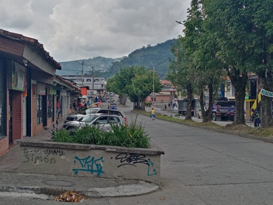 La antigua zona rosa de Chinchiná ya no es la carrera cuarta. La antigua zona rosa de Chinchiná.
