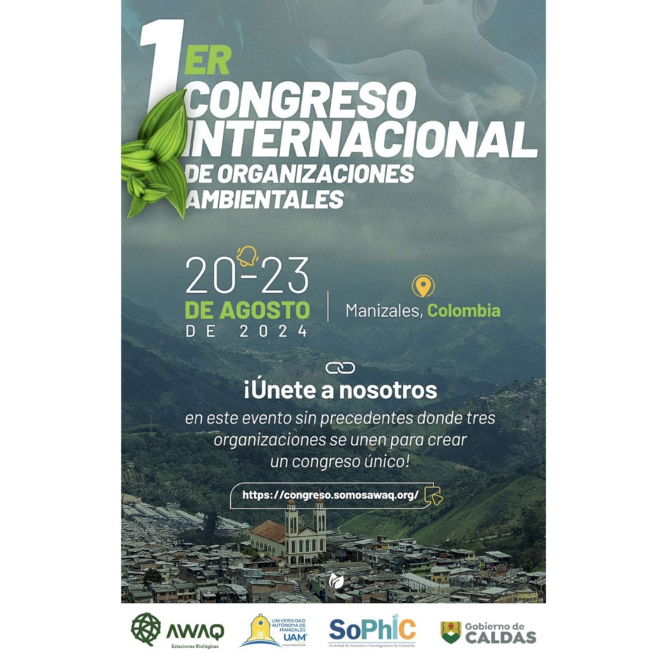 El congreso será en Manizales del 20 al 23 de agosto y pueden participar en congresoawaq.org El congreso será en Manizales del 20 al 23 de agosto y pueden participar en congresoawaq.org