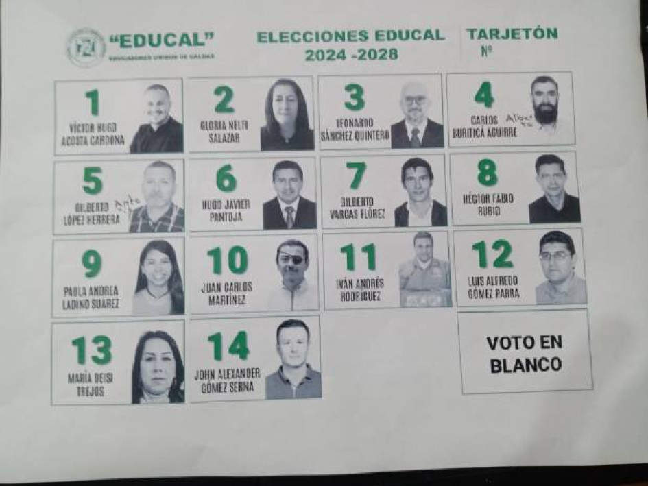 Son 10 escaños los que conforman la Junta Directiva del Sindicato Educadores Unidos de Caldas (Educal) que agrupa a cerca de cinco mil 500 docentes en el departamento Son 10 escaños los que conforman la Junta Directiva del Sindicato Educadores Unidos de Caldas (Educal) que agrupa a cerca de cinco mil 500 docentes en el departamento