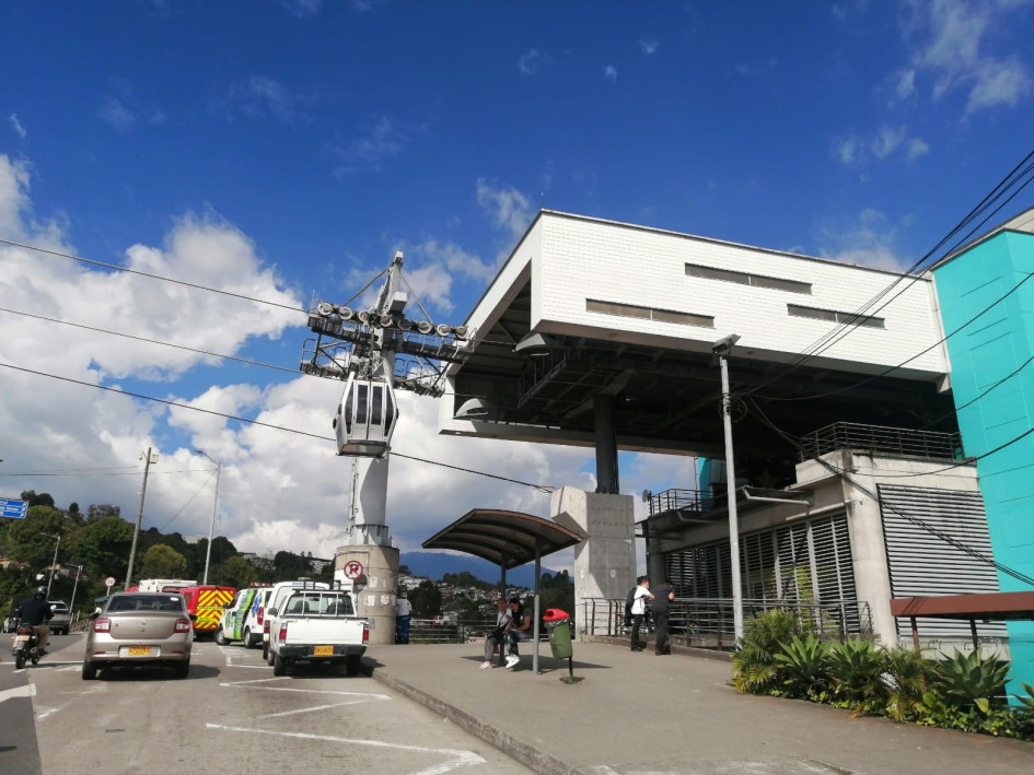 Estación Betania, en el sector de La Fuente, del cable aéreo en Manizales. Estación Betania, en el sector de La Fuente, del cable aéreo en Manizales.