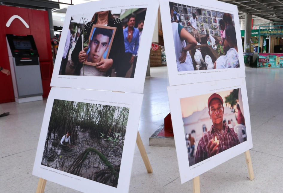 Estos son algunos de los rostros que se observan en la exposición de la UBPD en la Terminal de Manizales. Estos son algunos de los rostros que se observan en la exposición de la UBPD en la Terminal de Manizales.
