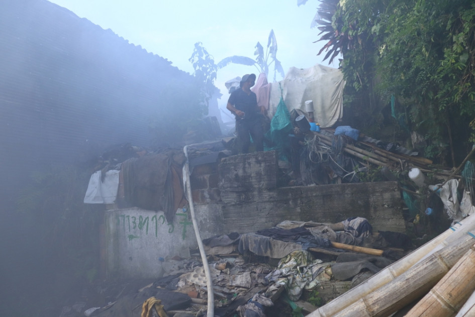 Así quedó la casa después del incendio en Salamina (Caldas). Así quedó la casa después del incendio en Salamina (Caldas).