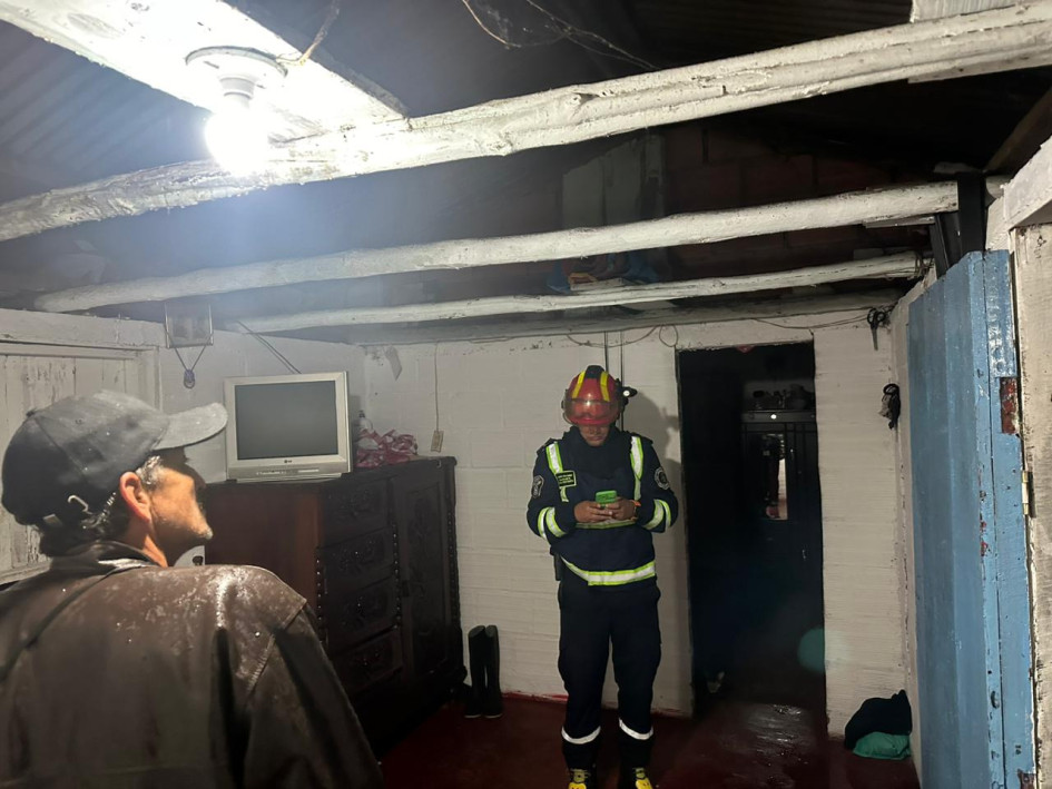 Una vivienda afectada por las fuertes lluvias en San Daniel (Pensilvania). Una vivienda afectada por las fuertes lluvias en San Daniel (Pensilvania).