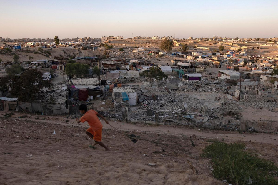 La situación humanitaria continúa empeorando en un territorio donde el 90 % de la población vive desplazada. La situación humanitaria continúa empeorando en un territorio donde el 90 % de la población vive desplazada.