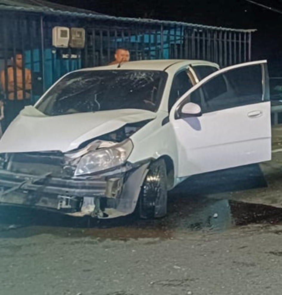 Uno de los dos accidentes. Uno de los dos accidentes.