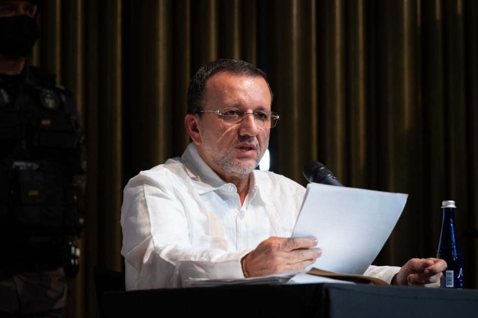 Carlos Mario Jiménez, alias Macaco, excomandante paramilitar condenado por ordenar el asesinato de un líder social. Carlos Mario Jiménez, alias Macaco, excomandante paramilitar condenado por ordenar el asesinato de un líder social.