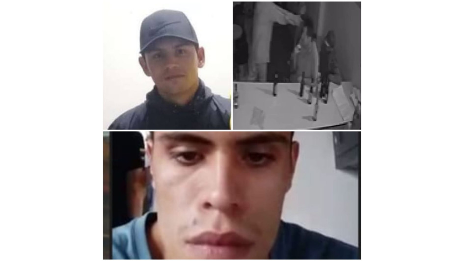 A Luis Alberto Pérez Patiño, de 28 años (izquierda), le disparó Joan Carlos Castaño Martínez (abajo) dentro de un bar de la zona urbana de Pácora (derecha). La acción quedó en video. A Luis Alberto Pérez Patiño, de 28 años (izquierda), le disparó Joan Carlos Castaño Martínez (abajo) dentro de un bar de la zona urbana de Pácora (derecha). La acción quedó en video.