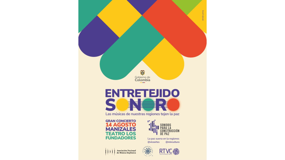 Entretejido sonoro, paisaje musical colombiano será este martes a partir de las 6:30 p.m. en el Teatro Los Fundadores. Entretejido sonoro, paisaje musical colombiano será este martes a partir de las 6:30 p.m. en el Teatro Los Fundadores.