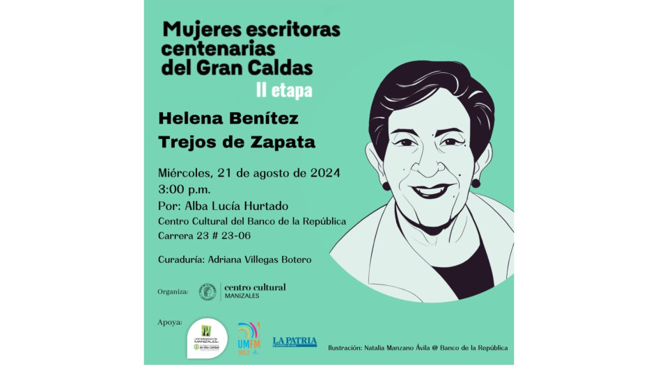 Mañana a las 3:00 p.m. en el Centro Cultural del Banco de la República. Mañana a las 3:00 p.m. en el Centro Cultural del Banco de la República.