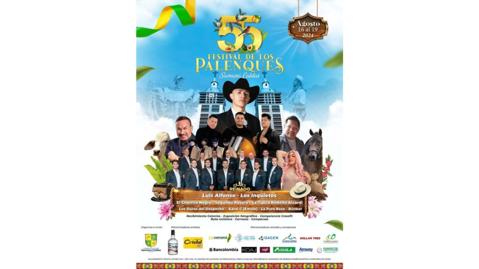 La edición 55 del Festival de loa Palenques será del 16 al 19 de agosto. La edición 55 del Festival de loa Palenques será del 16 al 19 de agosto.