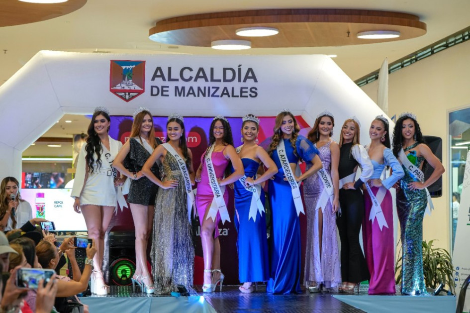 Las candidatas que buscan ser la nueva reina de la Feria de Manizales 2025. 