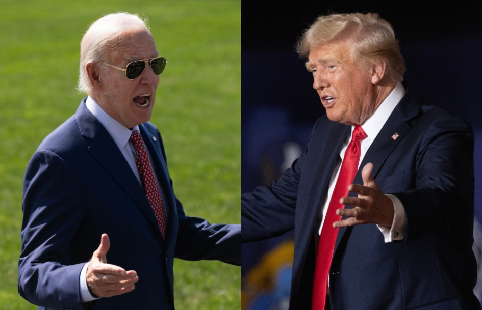 Joe Biden y Donald J. Trump. Joe Biden y Donald J. Trump.