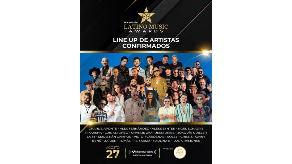 La premiación será el 27 de agosto en el Movistar Arena de Bogotá. La premiación será el 27 de agosto en el Movistar Arena de Bogotá.