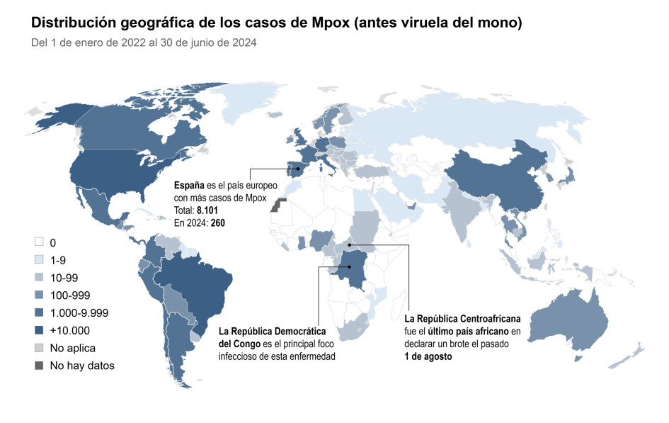 Mpox en el mundo Mpox en el mundo
