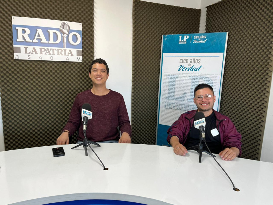 Leonel Vidal Londoño y Santiago Suárez, del equipo de producción del Festival de Arte Sonoro de Manizales Semiótica. Leonel Vidal Londoño y Santiago Suárez, del equipo de producción del Festival de Arte Sonoro de Manizales Semiótica.