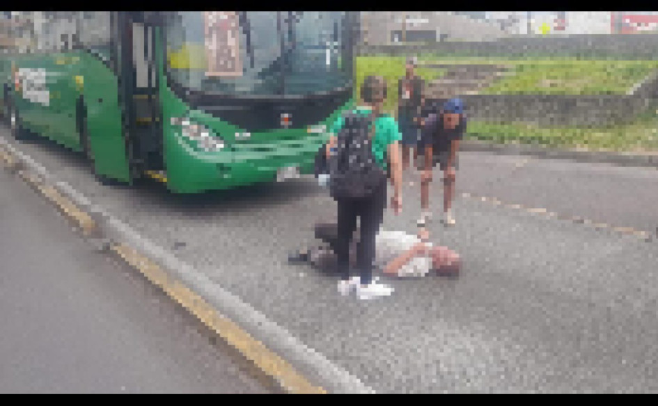 Articulado de Megabus arrolla a peatón en Dosquebradas Articulado de Megabus arrolla a peatón en Dosquebradas