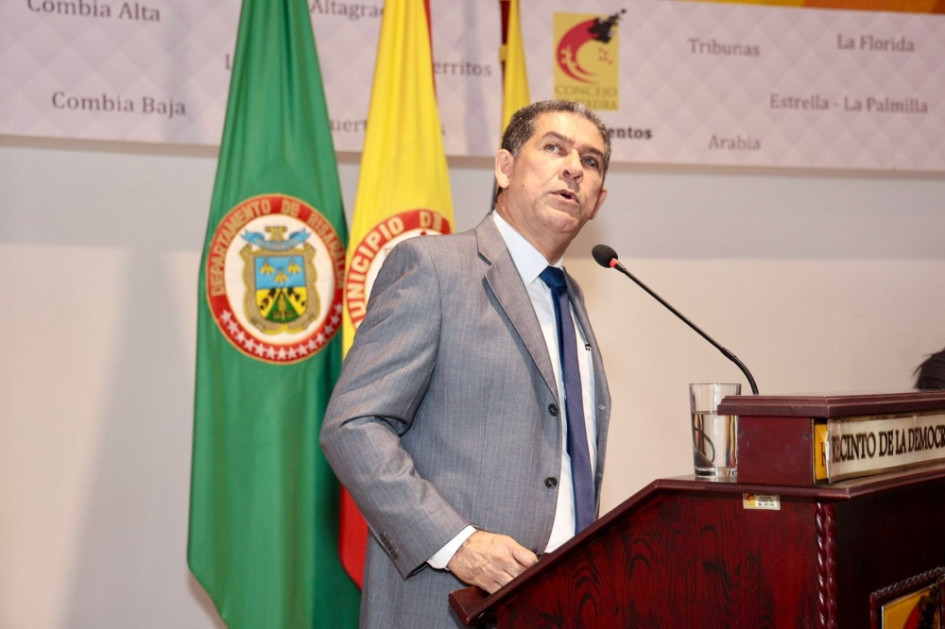 Secretario de Hacienda de Pereira, Jorge Alexis Mejía. Secretario de Hacienda de Pereira, Jorge Alexis Mejía.