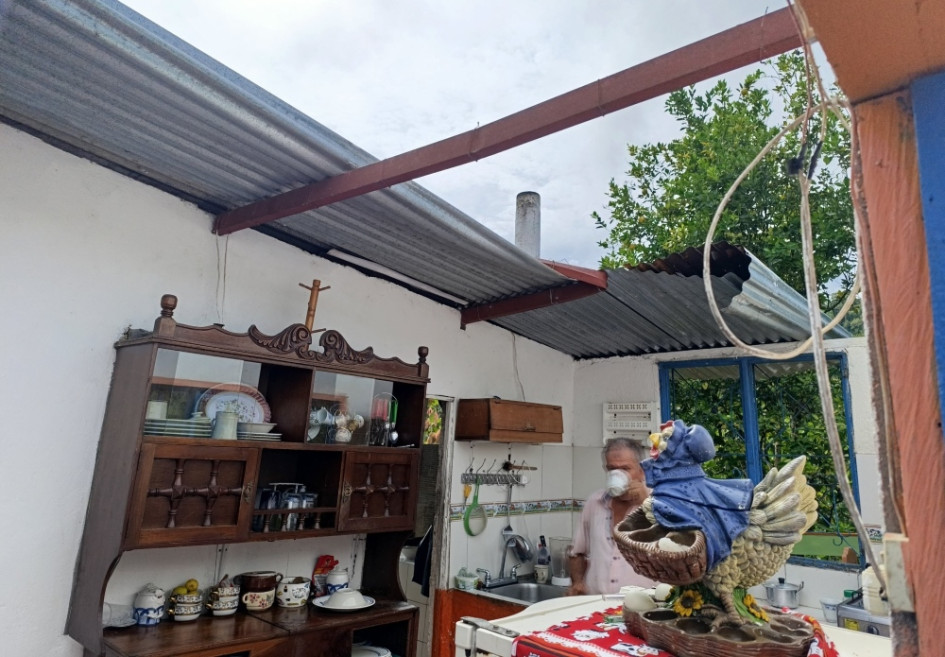 Así quedó una de las 10 casas averiadas tras el vendaval en tres veredas de Samaná (Caldas). Así quedó una de las 10 casas averiadas tras el vendaval en tres veredas de Samaná (Caldas).