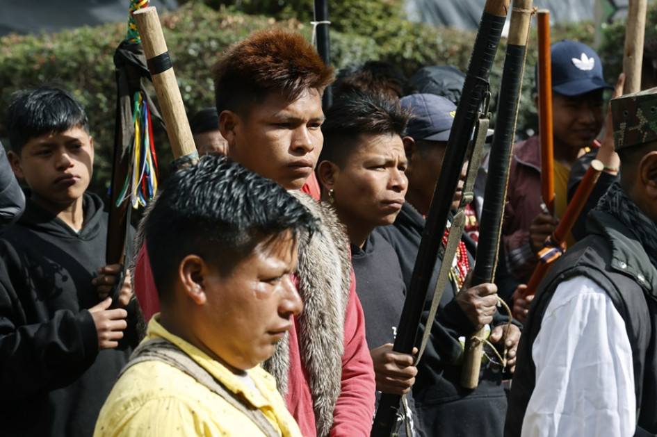 Foto | EFE | LA PATRIA Los indigenas se alistan para abandonar la capital del país mañana en la noche. Foto | EFE | LA PATRIA Los indigenas se alistan para abandonar la capital del país mañana en la noche.