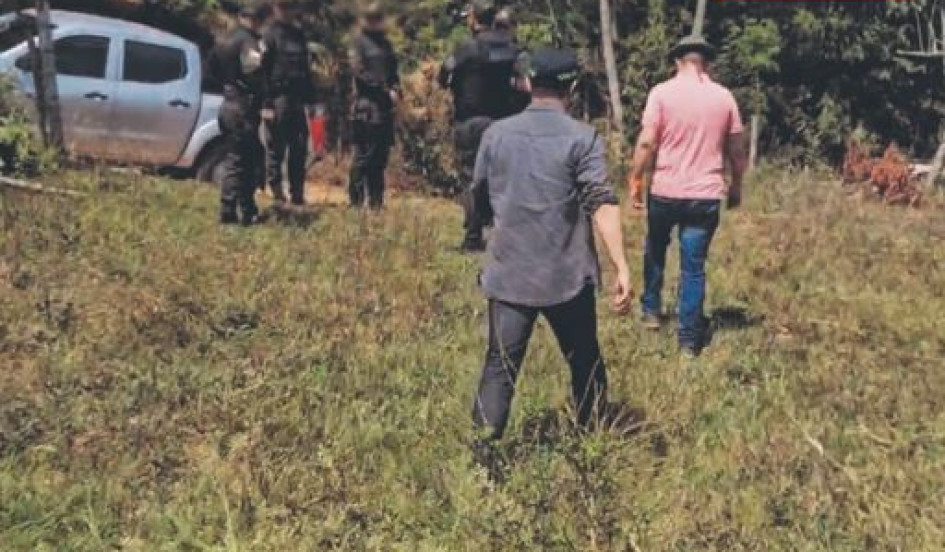 18 funcionarios del CTI y una canina participaron en la búsqueda.