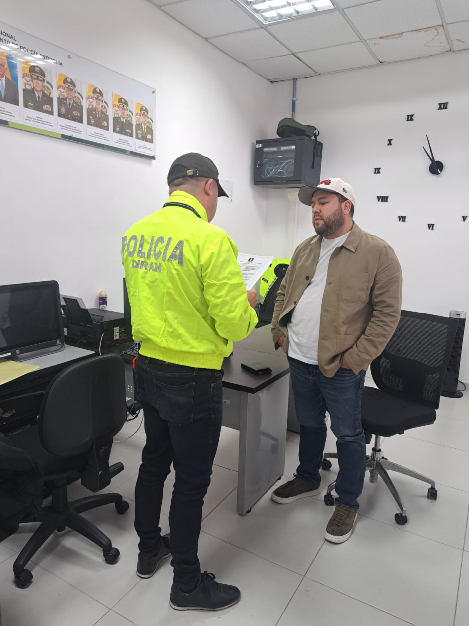 El detenido, foto de Policía Antinarcóticos. El detenido, foto de Policía Antinarcóticos.
