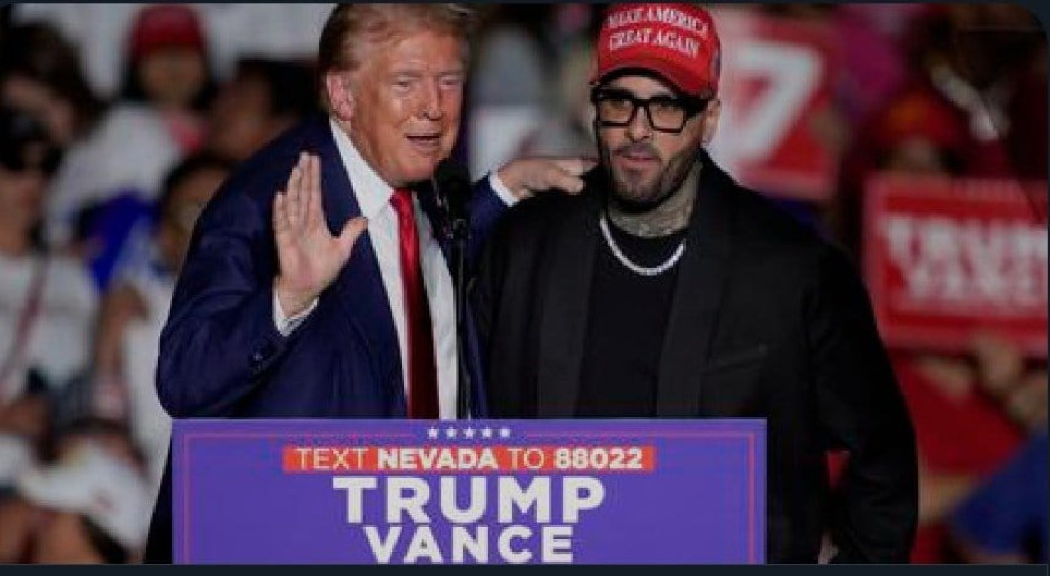 Donald Trump y Nicky Jam. Donald Trump y Nicky Jam.