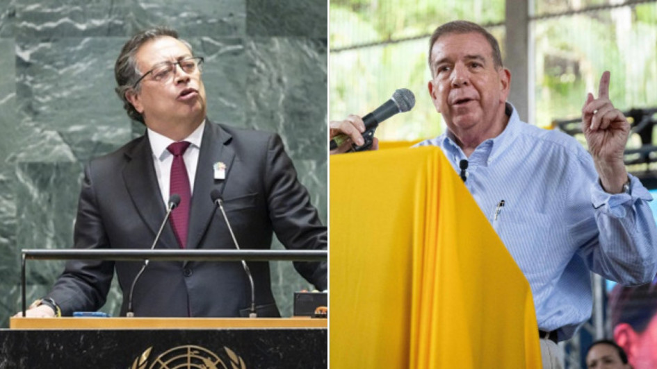 Gustavo Petro (izq.), presidente de Colombia, y Edmundo González, excandidato presidencial de Venezuela. Gustavo Petro (izq.), presidente de Colombia, y Edmundo González, excandidato presidencial de Venezuela.